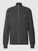 Swetry męskie - Kurtka z dzianiny z dwustronnym zamkiem błyskawicznym - miniaturka - grafika 1