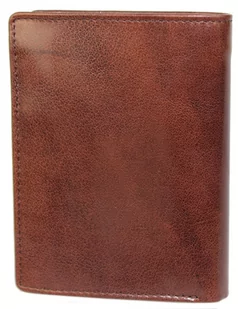 Portfel Męski Skórzany EL FORREST Duży Pionowy Bez Zapięcia Dwa Skrzydełka RFID 859 R 22 13 x 10 x 3 [cm] BRĄZOWY - Portfele - miniaturka - grafika 4