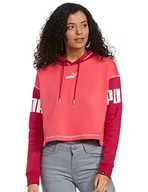 Koszulki i topy damskie - PUMA Power Hoodie FL Damska koszulka dresowa, Raj - Różowy, S - miniaturka - grafika 1