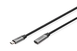 Kabel przedłużający USB 3.0 60W/5Gbps Typ USB C/USB C M/Ż 1m Czarny - Kable komputerowe i do monitorów - miniaturka - grafika 1