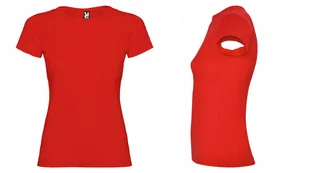 T-shirt Koszulka Damska MIĘKKA BAWEŁNA Roly JAMAICA 6627 CZERWONY S - Koszulki i topy damskie - miniaturka - grafika 1