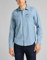 Koszule męskie - Lee Clean Reg Western Navy L66Rns35-2Xl - miniaturka - grafika 1