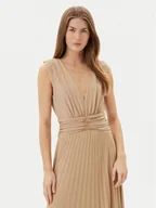 Sukienki - Gaudi Sukienka wieczorowa 511FD14005 Beżowy Regular Fit - miniaturka - grafika 1