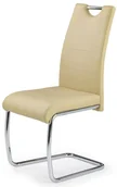 Krzesła - Beżowe Metalowe Krzesło Tapicerowane B3-D56 - miniaturka - grafika 1