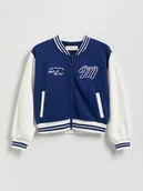 Bluzy dla dziewczynek - Reserved - Rozpinana bluza bomberka - granatowy - miniaturka - grafika 1