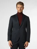 Garnitury - Finshley & Harding London Męska marynarka od garnituru modułowego Mężczyźni Slim Fit Sztuczne włókno niebieski marmurkowy, 48 - miniaturka - grafika 1