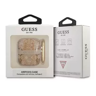 Guess  GUA2HHFLD AirPods cover złoty/gold Paisley Strap Collection - Akcesoria do słuchawek - miniaturka - grafika 3