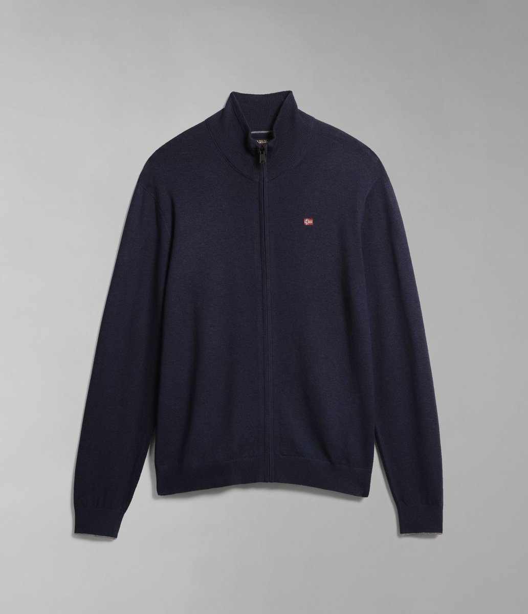 maglie mężczyzna napapijri damavand fz 3 - np0a4gjr 176 niebieski marine