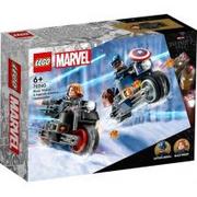 Klocki - Lego MARVEL Motocykle Czarnej Wdowy i Kapitana Ameryki 76260 - miniaturka - grafika 1