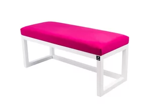 Emra Wood Design, Ławka na buty LPG-2, Biało-Różowy, 130 cm - Ławki do przedpokoju - miniaturka - grafika 1