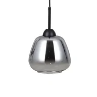 Lampy sufitowe - Szklana lampa wisząca Felis PND-40824-1-BK do sypialni czarna przydymiona - miniaturka - grafika 1