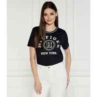 Koszulki i topy damskie - Tommy Hilfiger T-shirt REG VARSITY | Comfort fit - miniaturka - grafika 1