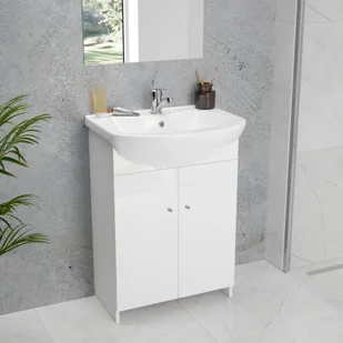CABINET HUNG D60 WITH BASIN/MIXER/SIPHON - Meble łazienkowe - miniaturka - grafika 1