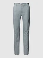 Spodnie męskie - Spodnie materiałowe o kroju slim fit ze wzorem w kratę glencheck model ‘MARK’ - miniaturka - grafika 1