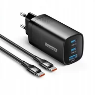 Ładowarki do telefonów - ORGINALNA SZYBKA ŁADOWARKA SIECIOWA ASOMETECH 65W + KABEL 100W 1m - miniaturka - grafika 1