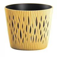 Donice - Prosperplast SANDY ROUND Doniczka 18,9 cm, musztardowy DSR190 - miniaturka - grafika 1
