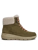 Botki damskie - Skechers Trapery Glacial Ultra Woodsy 144175/OLV Zielony - miniaturka - grafika 1