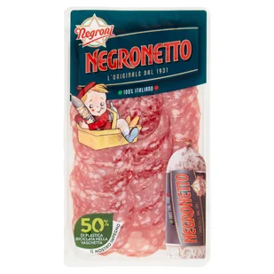 Salami Negronetto Affettato w plastrach 75g - Negroni - Pasztet i przetwory mięsne - miniaturka - grafika 1