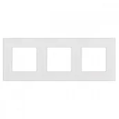Żarówki LED - Maclean Szklana ramka potrójna MCE731W Biała - miniaturka - grafika 1