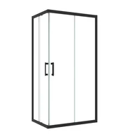 Kabiny prysznicowe - Kabina prysznicowa prostokątna Easy 100 x 70 x 190 cm czarna Sensea - miniaturka - grafika 1