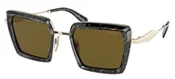 Okulary przeciwsłoneczne - Prada 0PR 55ZS 52 19D01T Okulary przeciwsłoneczne, Unisex-Adult, Wielobarwny (Wielobarwny), Jeden rozmiar - miniaturka - grafika 1