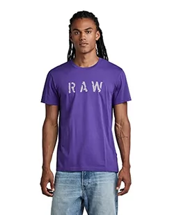 G-STAR RAW Męski T-shirt RAW (dk Violet C506-5616), XXL, Purpur (Dk Violet C506-5616), XXL - Koszulki męskie - miniaturka - grafika 1