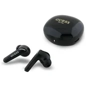 Słuchawki - GUESS Flat Classic Logo Electroplated Czarny - miniaturka - grafika 1