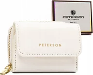 Portfele - Peterson Elegancki portfel damski z lakierowanej skóry ekologicznej - Peterson NoSize - miniaturka - grafika 1