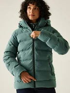 Kurtki damskie - Regatta Kurtka pikowana "Altoro Thermal" w kolorze zielonym - miniaturka - grafika 1