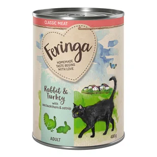 Feringa Feringa Classic Meat Menu 6 x 400 g Królik i indyk - Mokra karma dla kotów - miniaturka - grafika 2
