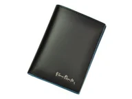 Długopisy - Etui na dokumenty skórzane PIERRE CARDIN PSP520.3 8814 Czarne - miniaturka - grafika 1