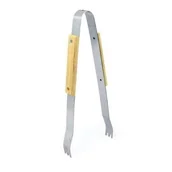 Szczypce do grilla - Majowo SZCZYPCE DO GRILLA Z DREWNIANYMI RĄCZKAMI AE404 - miniaturka - grafika 1