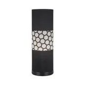 Lampy stojące - Ideus Abażurowa LAMPKA stołowa WANDA 03805 ceramiczna LAMPA stojąca tuba czarna 03805 - miniaturka - grafika 1