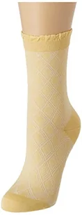 FALKE Argyle Charm Skarpety damskie Bawełna Biały Czarny Więcej kolorów Wzór Fantazyjny Mi-Mollet Cup 1 Para, Gelb (Mimosa 1025), 37-38 EU - Skarpetki damskie - miniaturka - grafika 1