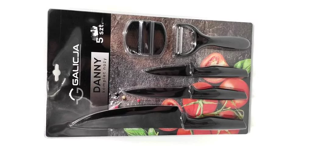 Galicja Komplet zestaw noży kuchennych 5 sztuk DANNY 25952