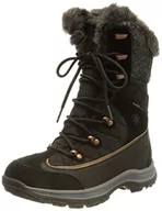 Śniegowce damskie - Jack Wolfskin Damskie śniegowce Aspen Texapore High W, Czarny Ciemnoszary, 37 EU - miniaturka - grafika 1