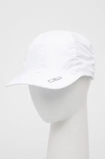Czapki męskie - CMP czapka z daszkiem kolor biały gładka - grafika 1