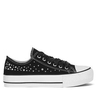 Trampki DeeZee WFA2791-1 Czarny - Trampki damskie - miniaturka - grafika 1