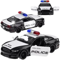 Zabawki zdalnie sterowane - Auto metalowe policja Ford Shelby GT350 skala 1:32 światła koguty ZA4610 - miniaturka - grafika 1