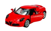 Samochody i pojazdy dla dzieci - WELLY ALFA ROMEO 4C CZERWONA 1:34 43676 - miniaturka - grafika 1