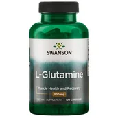 Suplementy naturalne - L-Glutamina 500mg, 100kaps. ( Swanson) - miniaturka - grafika 1