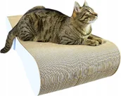 Drapaki dla kotów - Drapak dla kota biały szeroki MIMI 70x23x40 cm MruuPruu - miniaturka - grafika 1