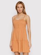Sukienki - Roxy Sukienka letnia Beach Hangs ARJKD03229 Różowy Regular Fit - miniaturka - grafika 1