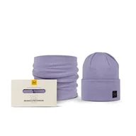 Czapki damskie - BUFF Product Bundle Niels czapka i szal kominowy liliowa unisex dorośli jeden rozmiar - miniaturka - grafika 1