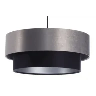 Lampy sufitowe - Szaro-czarna podwójna lampa wisząca - S414 K8-C19 - miniaturka - grafika 1