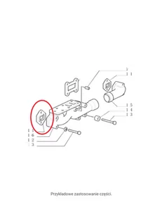NEW HOLLAND CASE Uszczelka kolektora mała - CNH 98434847 98434847 - Części i akcesoria do maszyn rolniczych - miniaturka - grafika 1