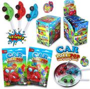 Gumy do żucia, lizaki, dropsy - Lizaki Car Lollipop candy kolorowe autka 165g - miniaturka - grafika 1