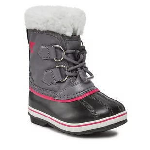 Śniegowce Sorel Childrens Yoot Pac™ Nylon Wp NC1962-561 Pulse/Black - Buty dla dziewczynek - miniaturka - grafika 1