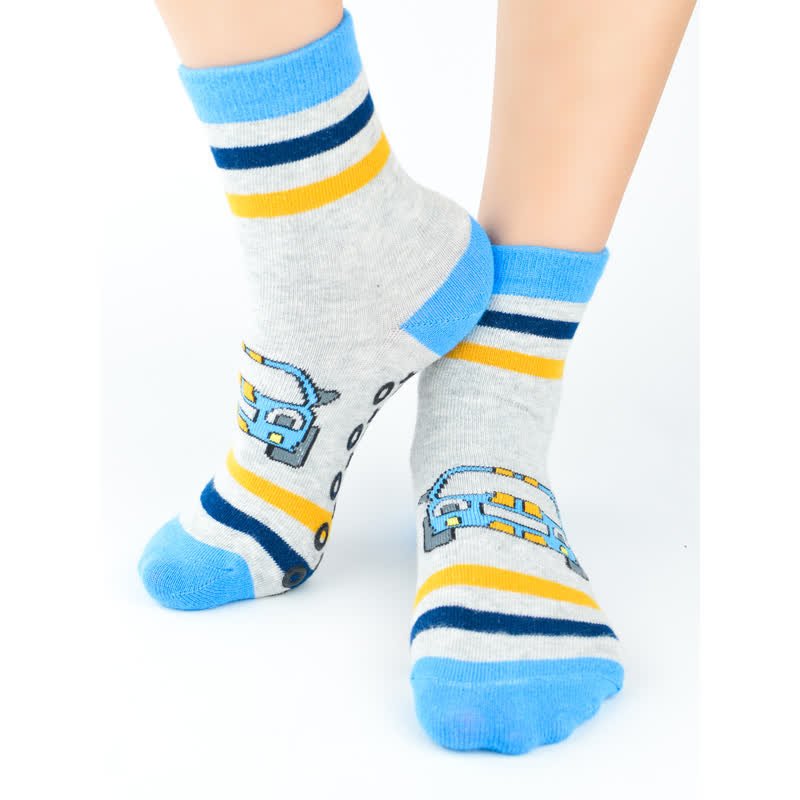 Skarpety chłopięce bawełniane z ABS SB007-B-03-A EUR 19-22
