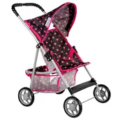 Wózki dla lalek - Kinderplay, wózek dla lalek Spacerówka - miniaturka - grafika 1